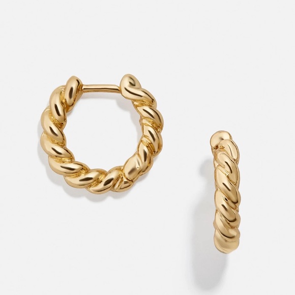 Baublebar Petra gold hoops Earrings - Picture 4 of 4
